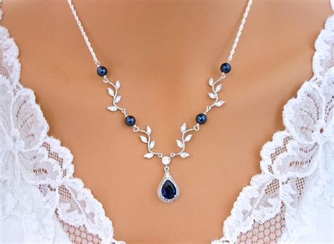 navy blue jewelry|navy blue wedding jewelry.